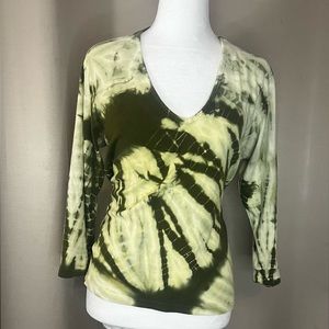 Venezia jeans green tye dye t shirt